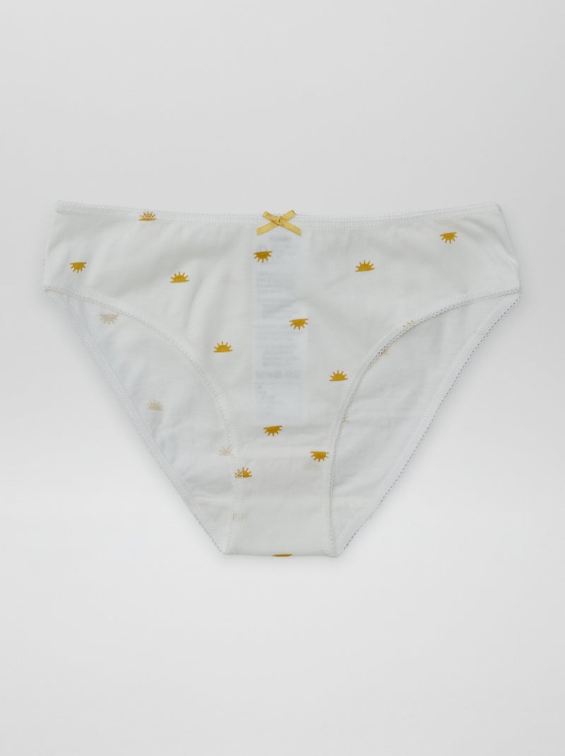 Pack de 7 braguitas AMARILLO - Kiabi