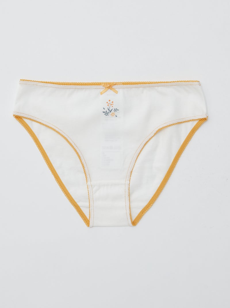 Pack de 7 braguitas Amarillo - Kiabi