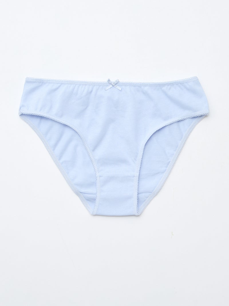 Pack de 7 braguitas Azul - Kiabi