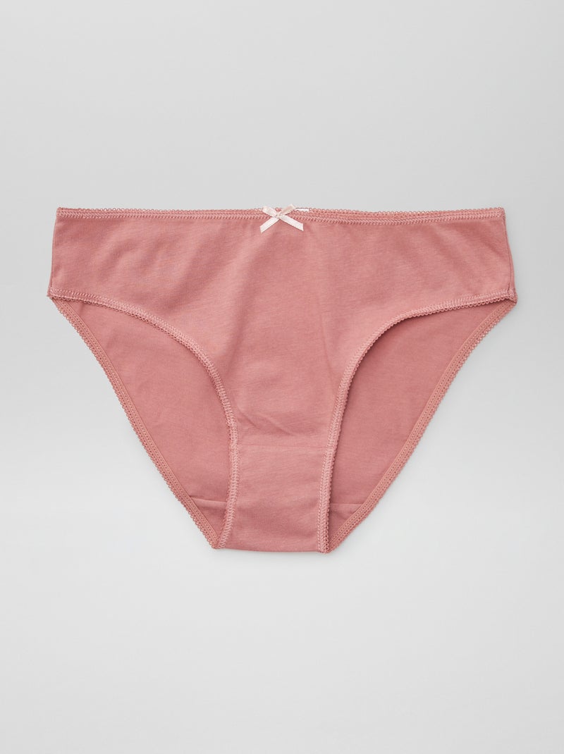 Pack de 7 braguitas BEIGE - Kiabi