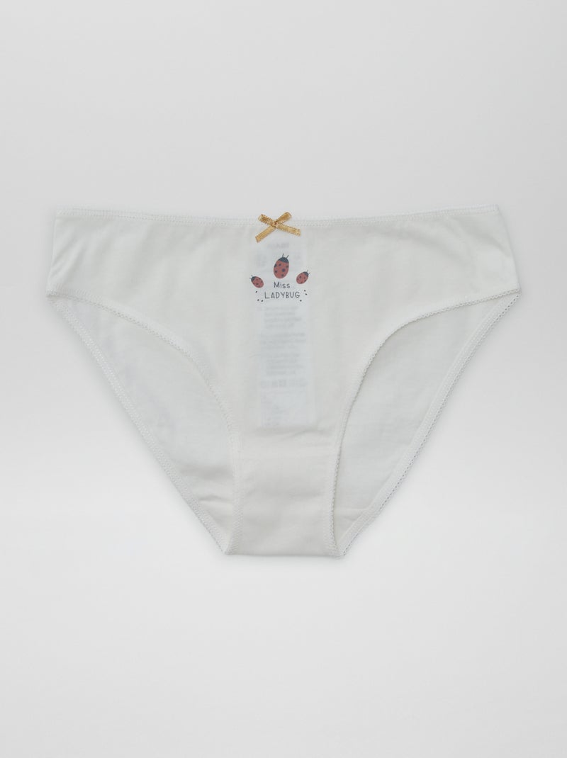 Pack de 7 braguitas BEIGE - Kiabi