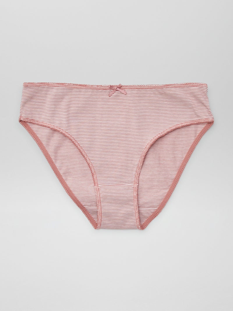 Pack de 7 braguitas BEIGE - Kiabi