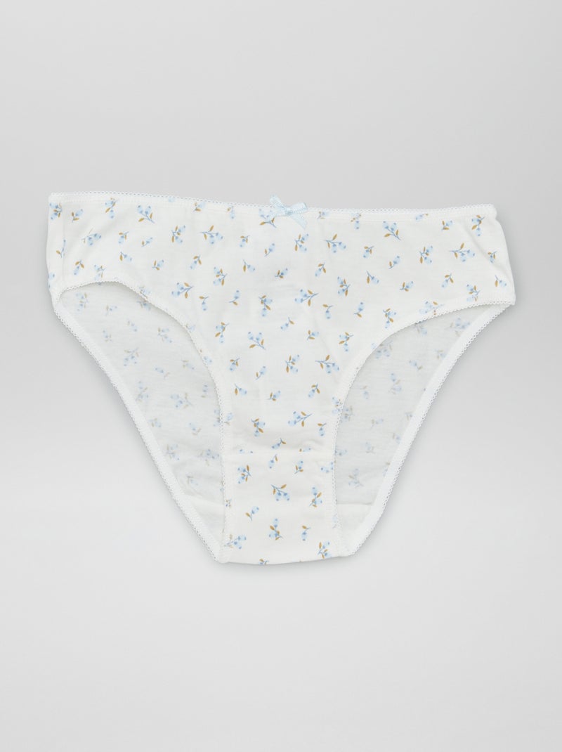 Pack de 7 braguitas BLANCO - Kiabi