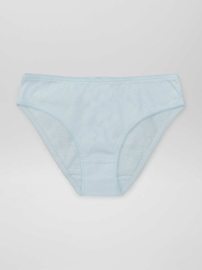 Pack de 7 braguitas lisas ROSA - Kiabi