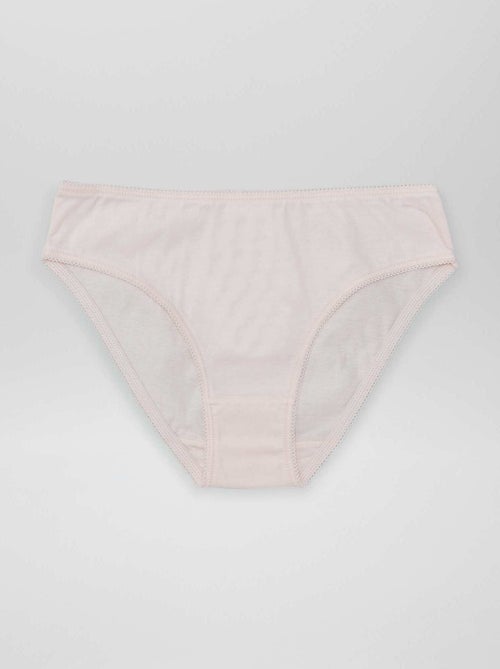 Pack de 7 braguitas lisas - Kiabi