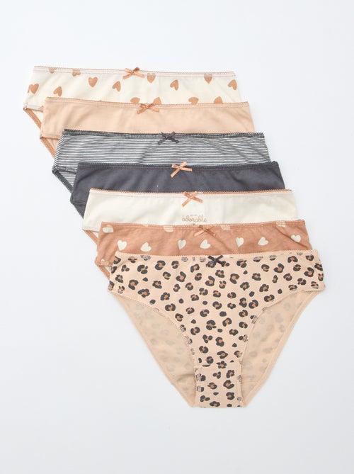 Pack de 7 braguitas - Kiabi