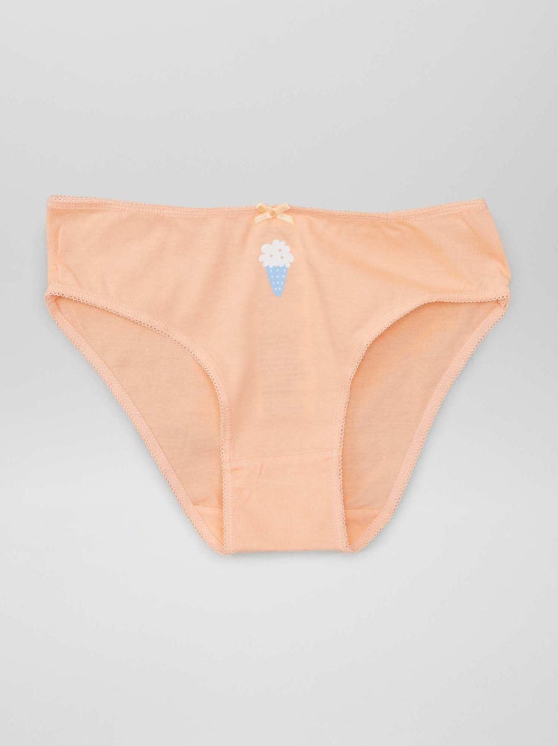 Pack de 7 braguitas NARANJA - Kiabi