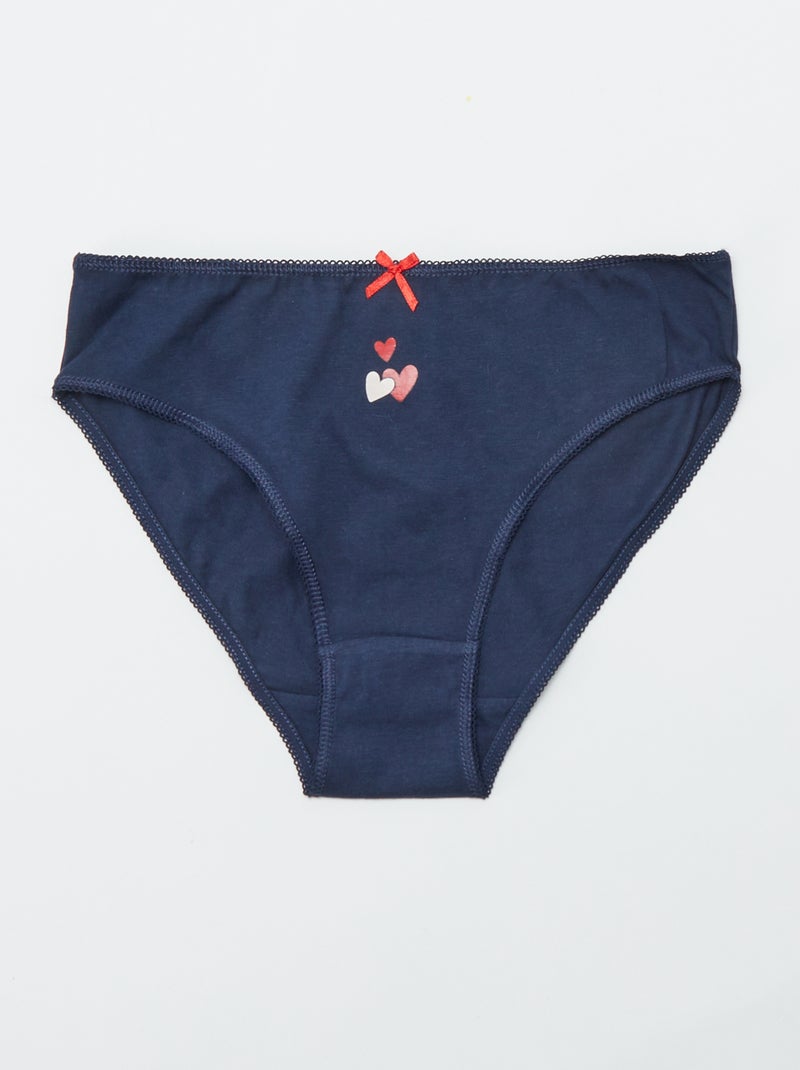 Pack de 7 braguitas ROJO - Kiabi