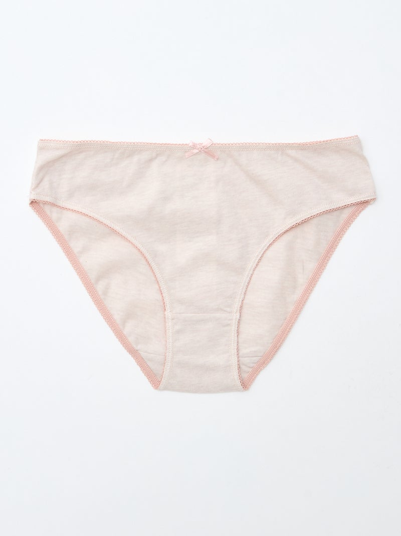 Pack de 7 braguitas Rosa - Kiabi