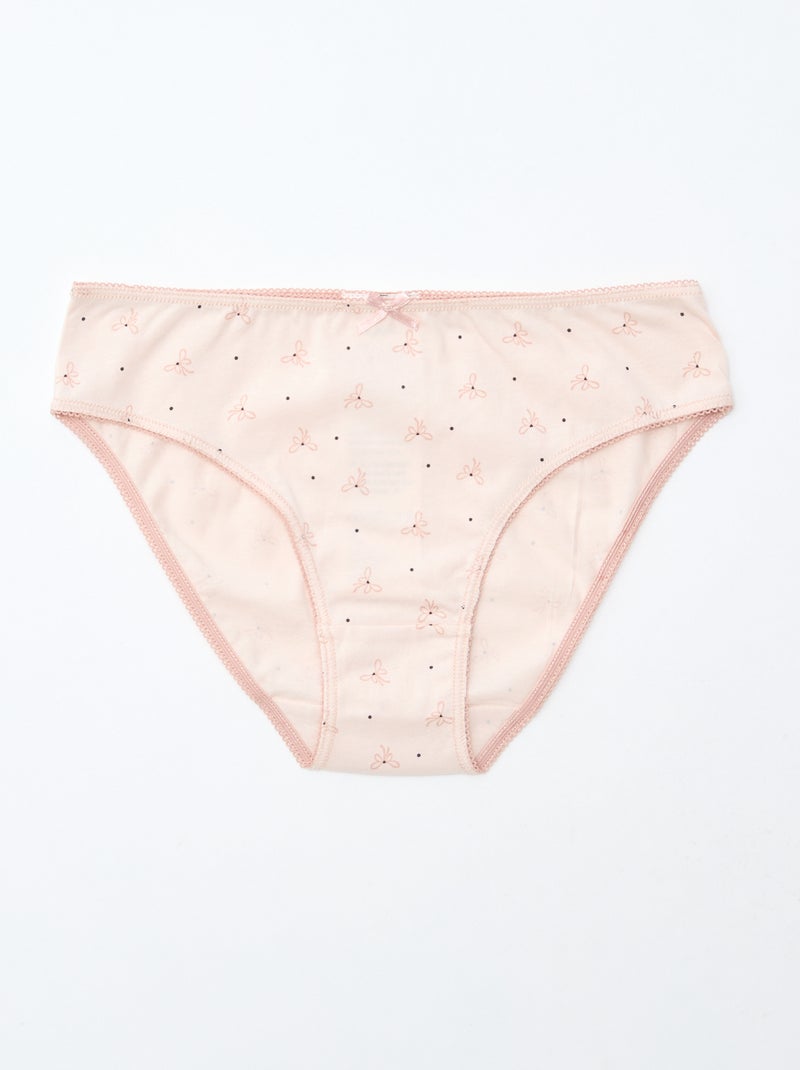 Pack de 7 braguitas Rosa - Kiabi