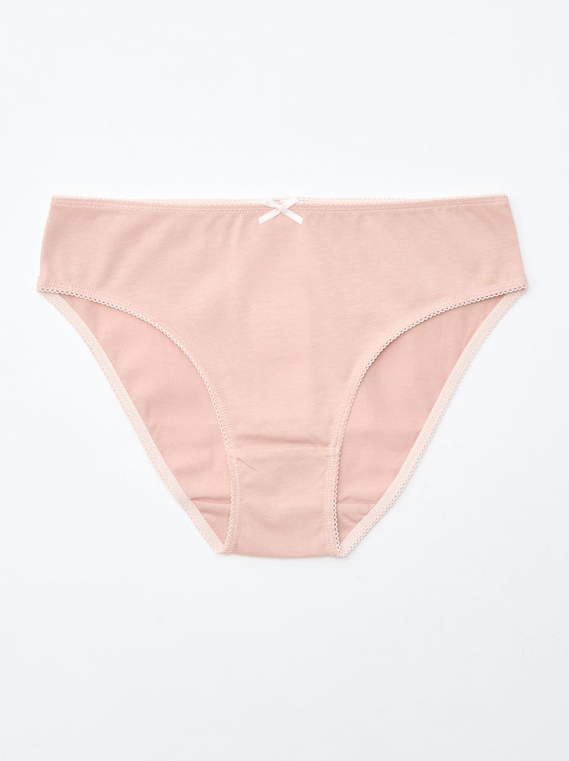 Pack de 7 braguitas Rosa - Kiabi