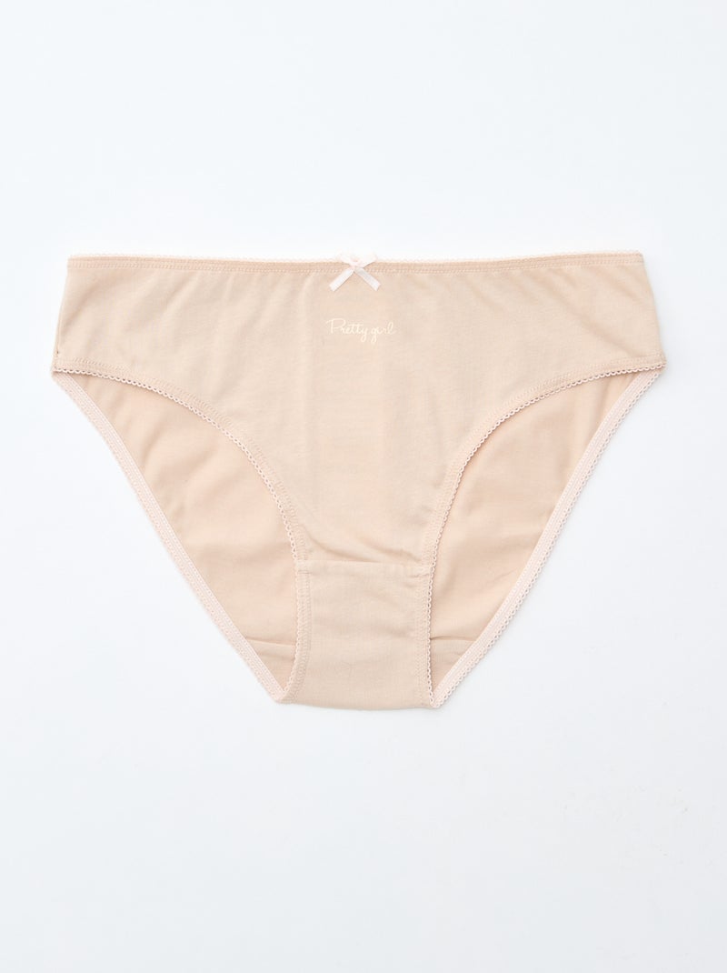 Pack de 7 braguitas Rosa - Kiabi