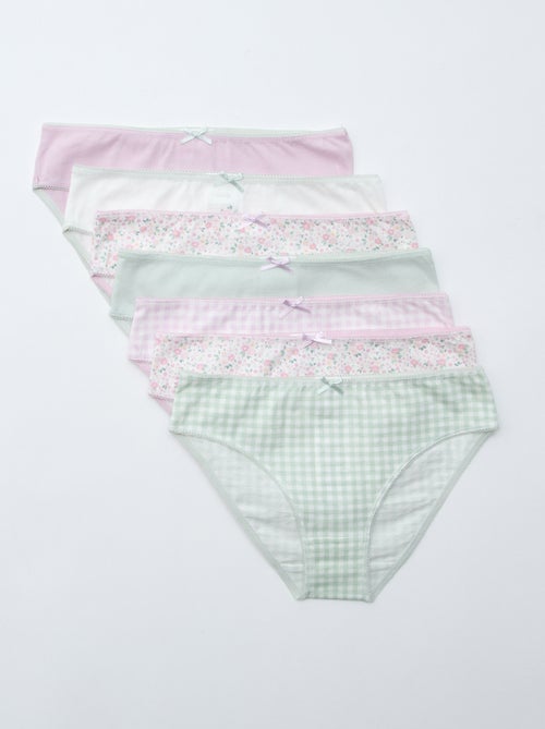 Pack de 7 braguitas - Kiabi
