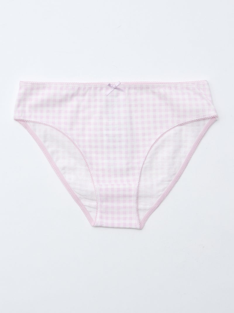 Pack de 7 braguitas Rosa - Kiabi