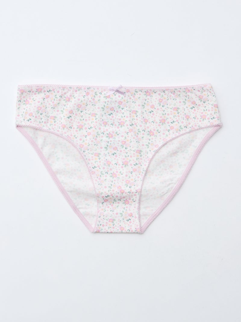 Pack de 7 braguitas Rosa - Kiabi