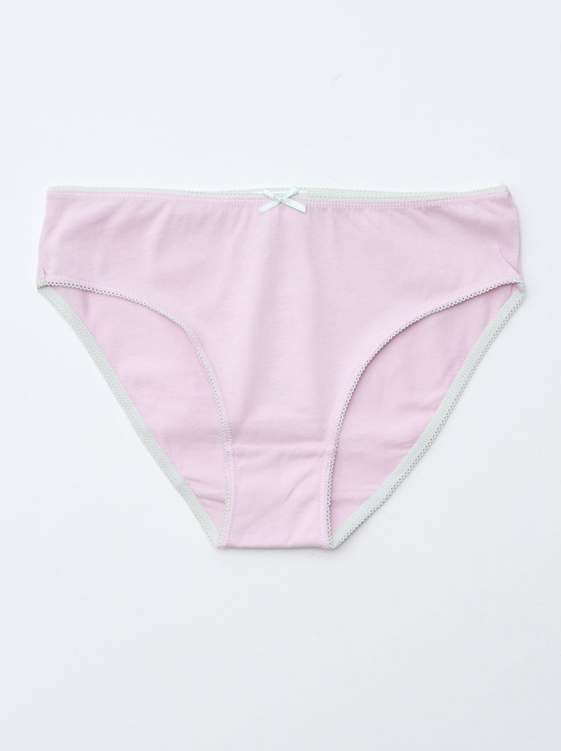 Pack de 7 braguitas Rosa - Kiabi