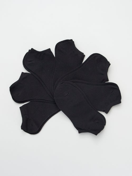 Pack de 7 calcetines invisibles de algodón para mujer - Kiabi