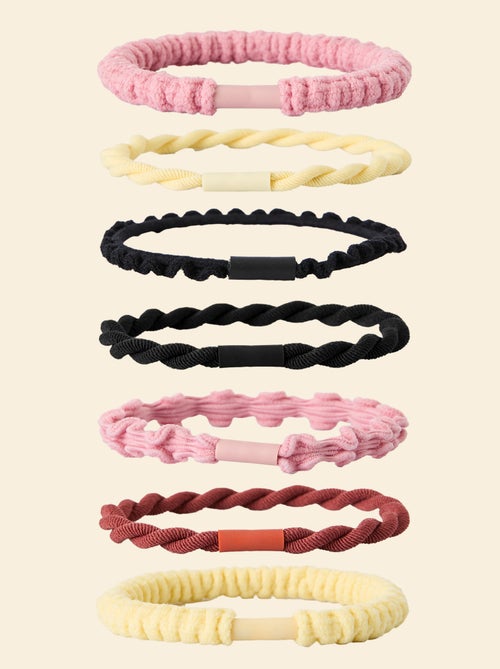 Pack de 7 gomas para el pelo (ekstract) - Kiabi