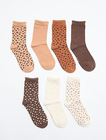 Pack de 7 pares de calcetines de media caña
