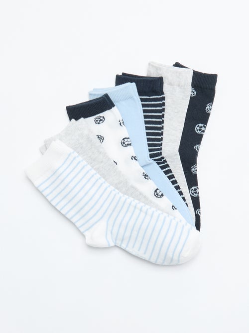 Pack de 7 pares de calcetines estampados - Kiabi