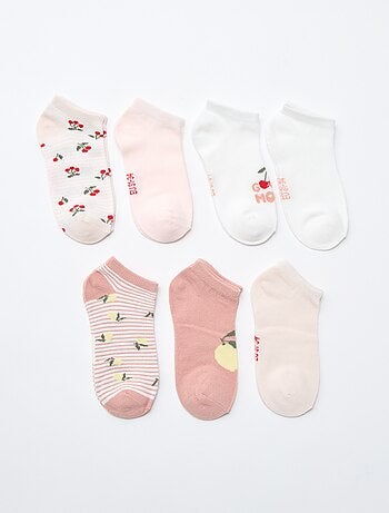 Pack de 7 pares de calcetines invisibles