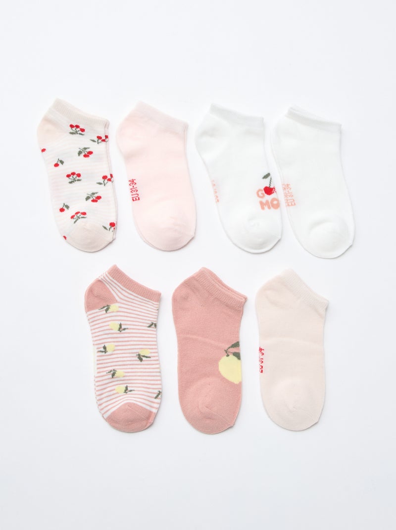 Pack de 7 pares de calcetines invisibles Azul - Kiabi
