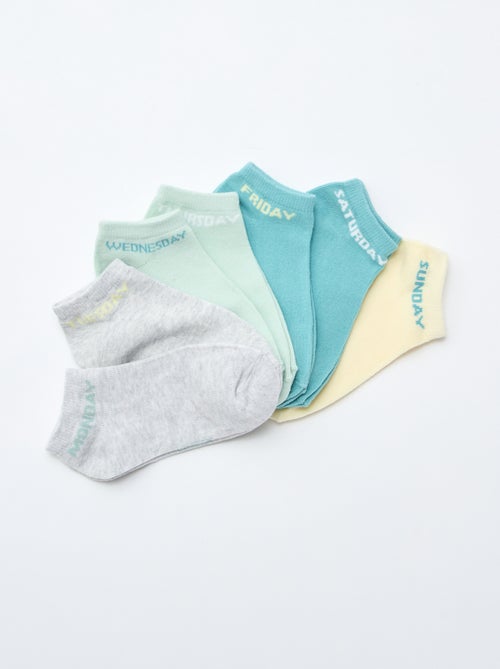 Pack de 7 pares de calcetines invisibles - Kiabi Pack de 7 pares de calcetines invisibles - Kiabi