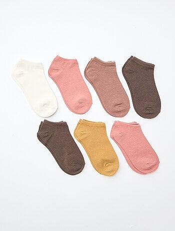Pack de 7 pares de calcetines invisibles