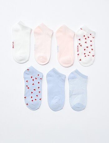 Pack de 7 pares de calcetines invisibles