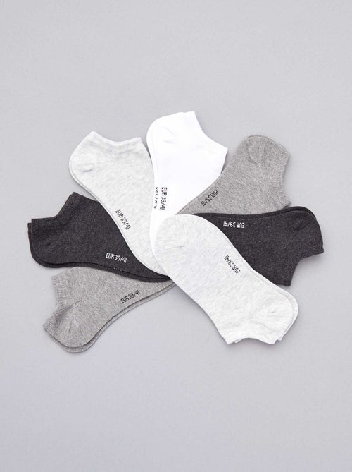 Pack de 7 pares de calcetines invisibles - Kiabi