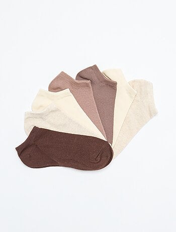 Pack de 7 pares de calcetines invisibles