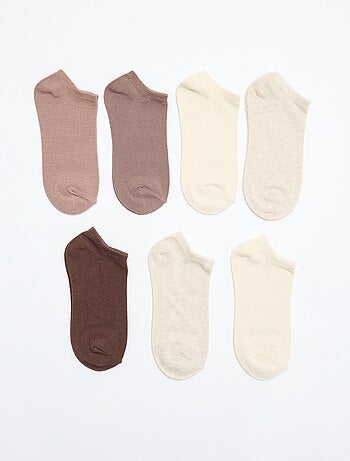 Pack de 7 pares de calcetines invisibles
