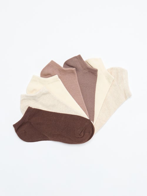 Pack de 7 pares de calcetines invisibles - Kiabi Pack de 7 pares de calcetines invisibles - Kiabi