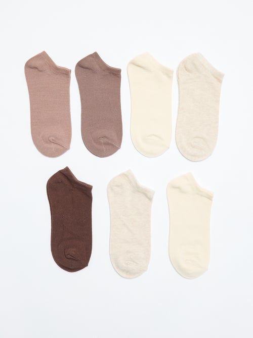 Pack de 7 pares de calcetines invisibles - Kiabi Pack de 7 pares de calcetines invisibles - Kiabi