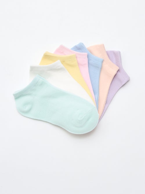 Pack de 7 pares de calcetines invisibles - Kiabi Pack de 7 pares de calcetines invisibles - Kiabi