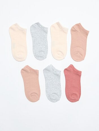 Pack de 7 pares de calcetines invisibles
