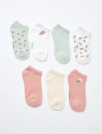 Pack de 7 pares de calcetines invisibles