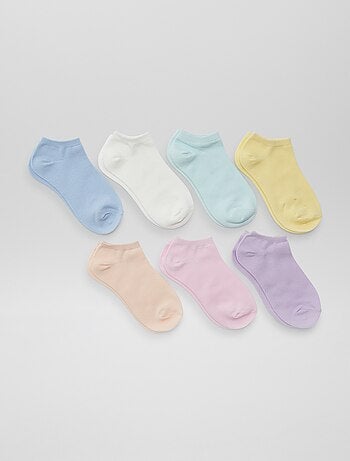 Pack de 7 pares de calcetines invisibles