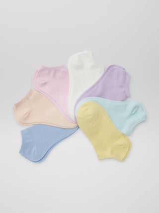 Pack de 7 pares de calcetines invisibles