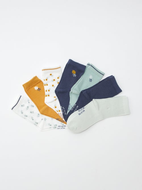 Pack de 7 pares de calcetines largo medio - Kiabi