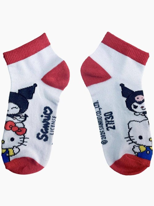 Pack de 7 pares de calcetines tobilleros hello kitty sanrio - Kiabi