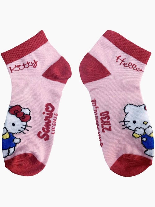 Pack de 7 pares de calcetines tobilleros hello kitty sanrio - Kiabi