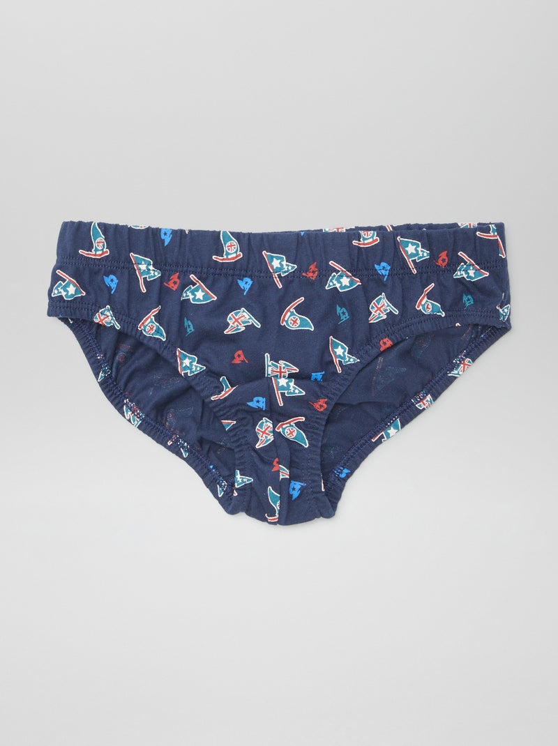Pack de 7 slips con estampados AZUL - Kiabi