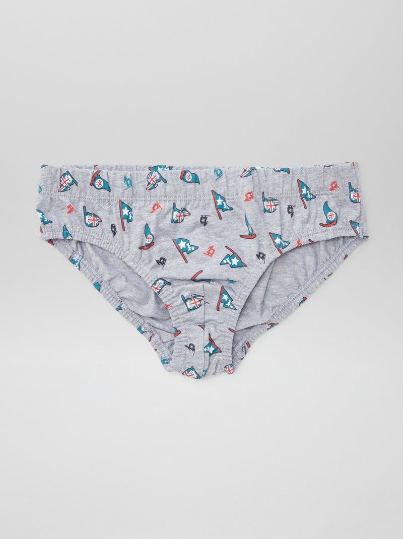 Pack de 7 slips con estampados AZUL - Kiabi