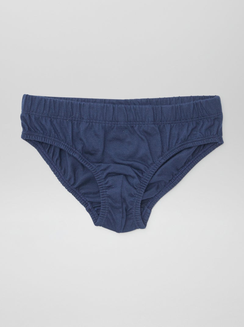 Pack de 7 slips con estampados AZUL - Kiabi