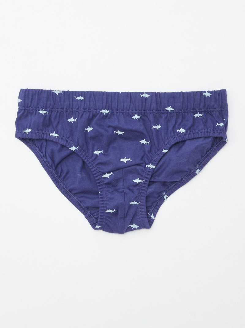 Pack de 7 slips estampados AZUL - Kiabi