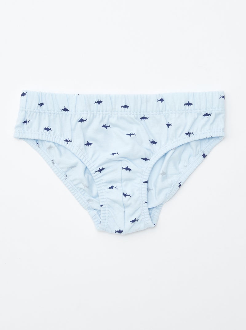 Pack de 7 slips estampados AZUL - Kiabi