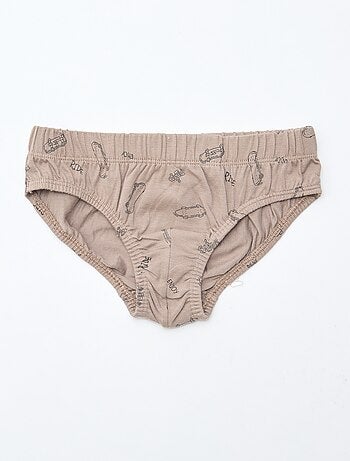 Pack de 7 slips estampados