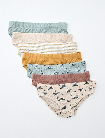 Pack de 7 slips estampados