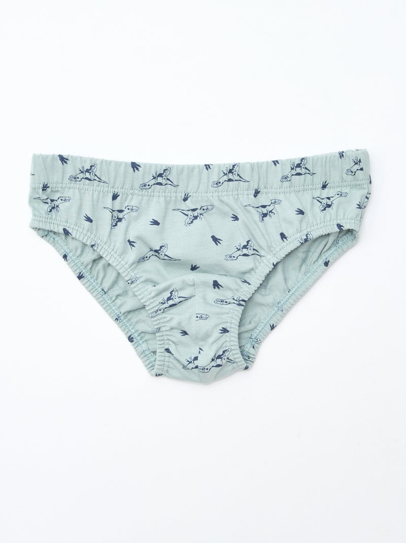 Pack de 7 slips estampados Blanco - Kiabi